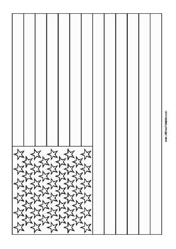 Patriotic American Flag Coloring Pages Printable 24