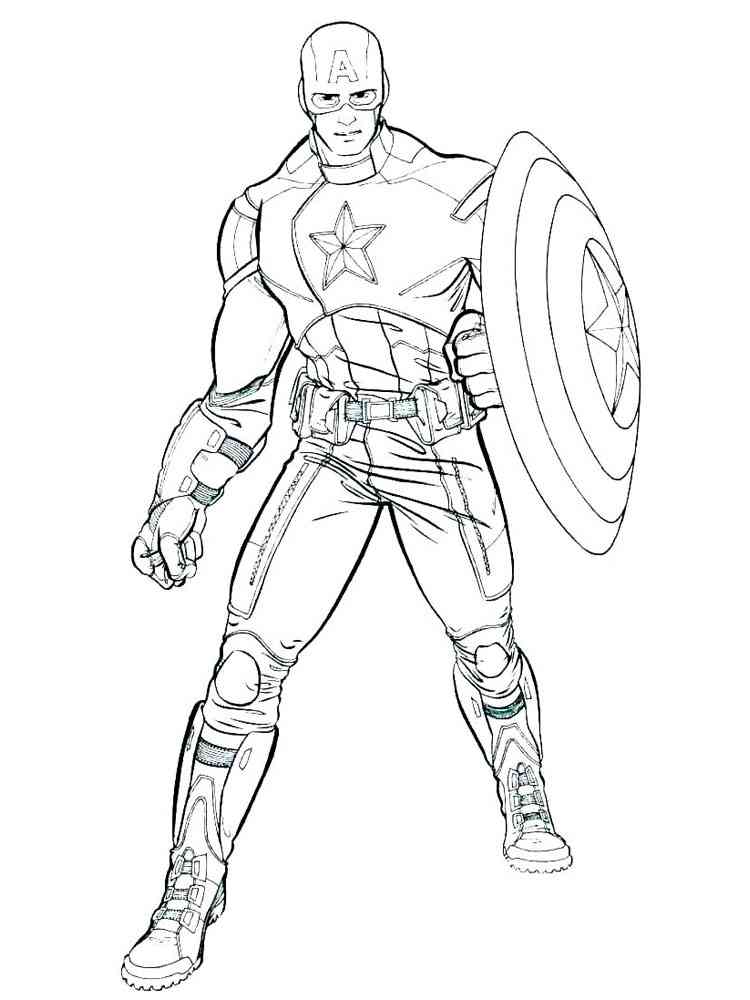 Powerful Superhero Coloring Pages Printable 13