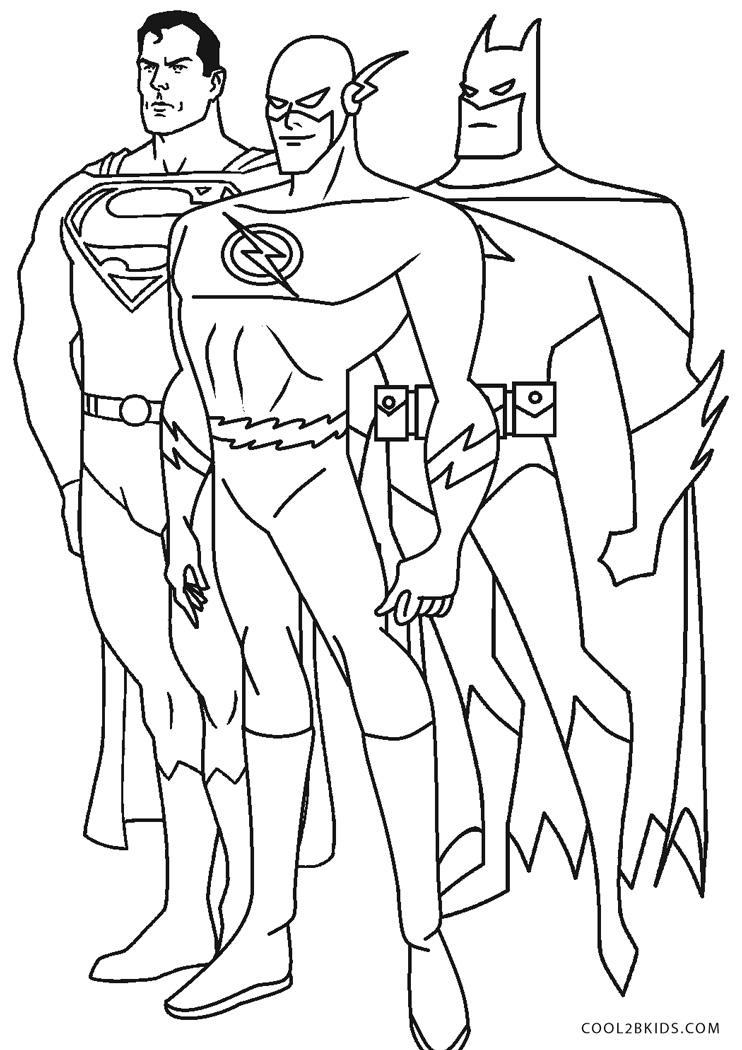 Powerful Superhero Coloring Pages Printable 16