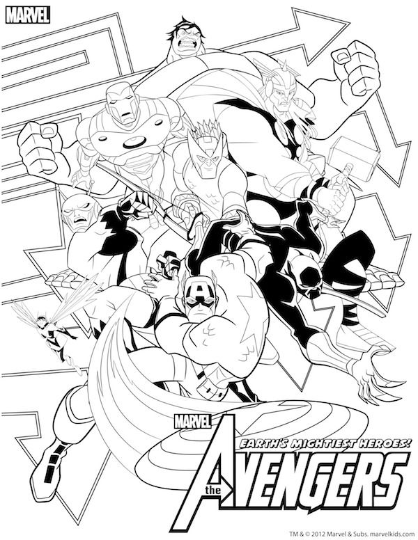 Powerful Superhero Coloring Pages Printable 18