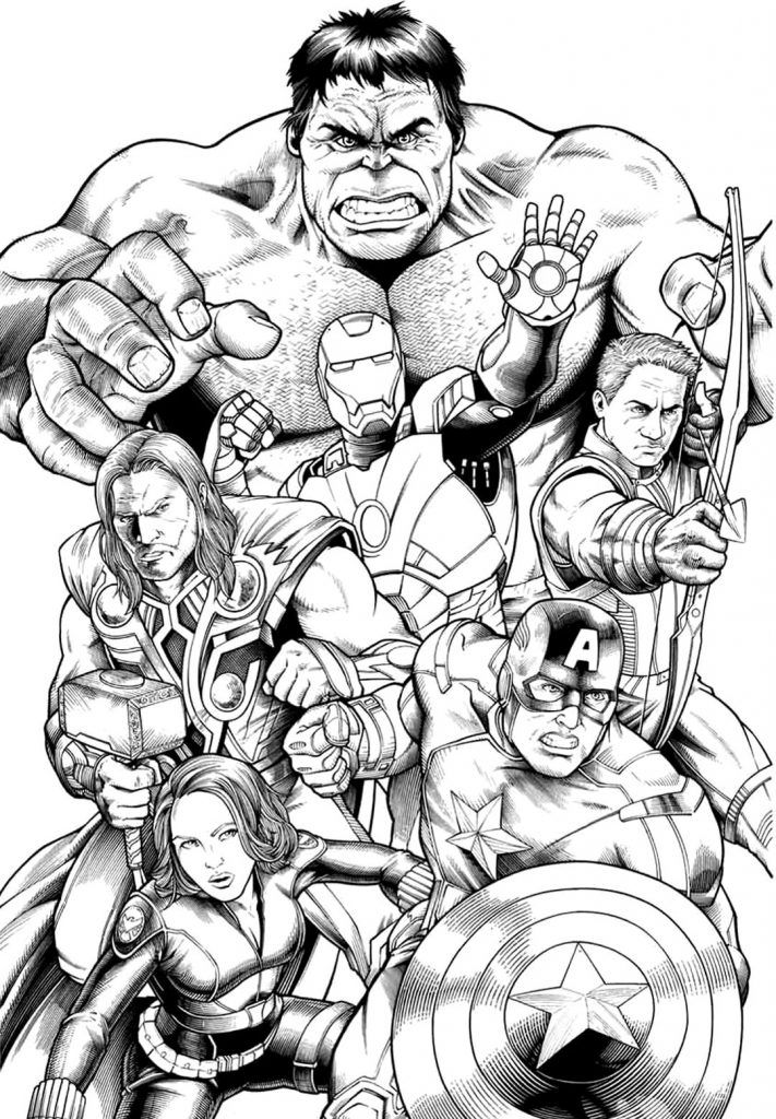 Powerful Superhero Coloring Pages Printable 26