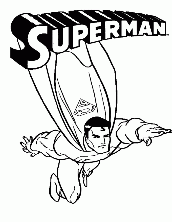 Powerful Superhero Coloring Pages Printable 33