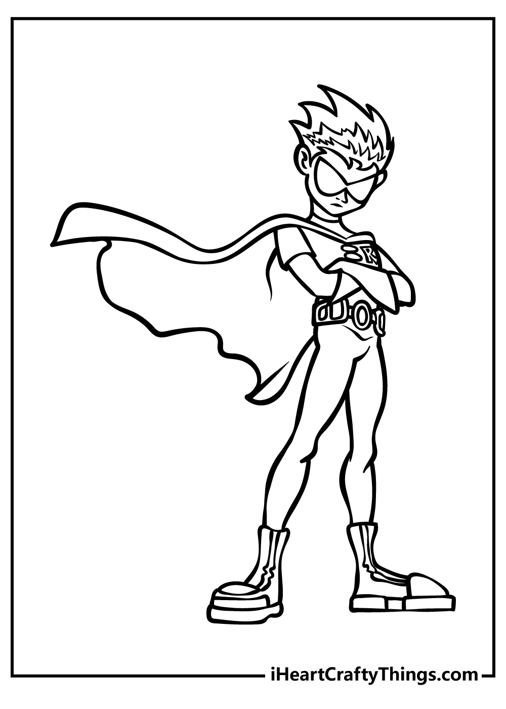 Powerful Superhero Coloring Pages Printable 34