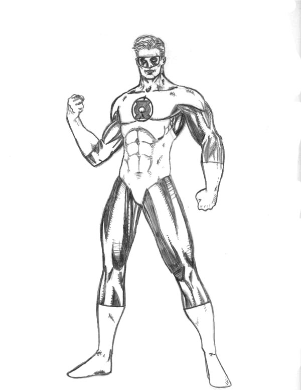 Powerful Superhero Coloring Pages Printable 5