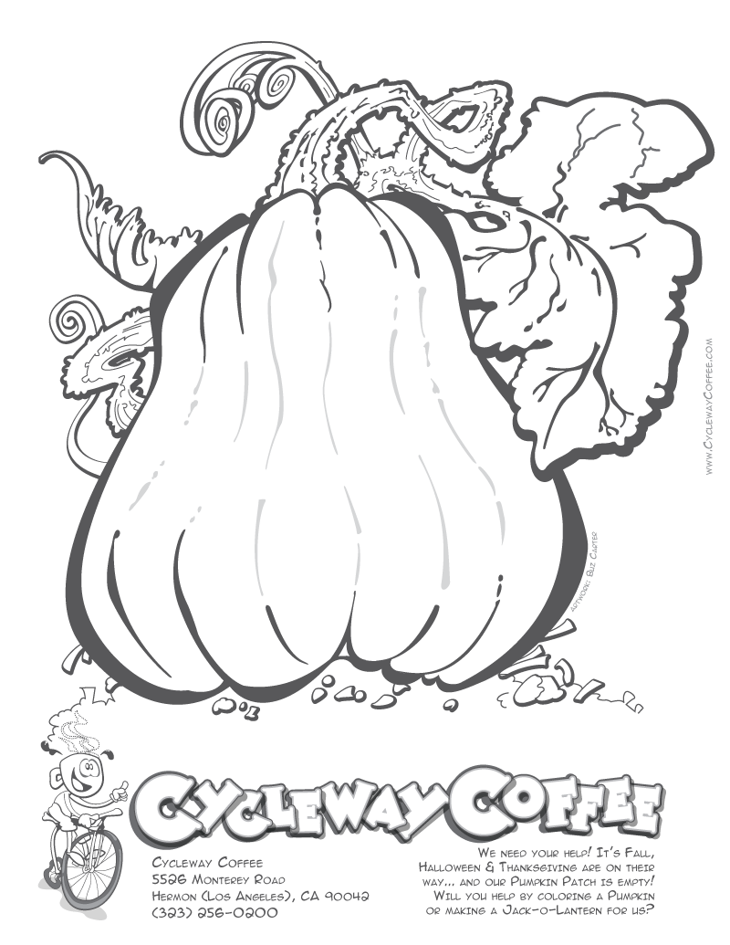 Pumpkin Patch Coloring Pages Printable 12