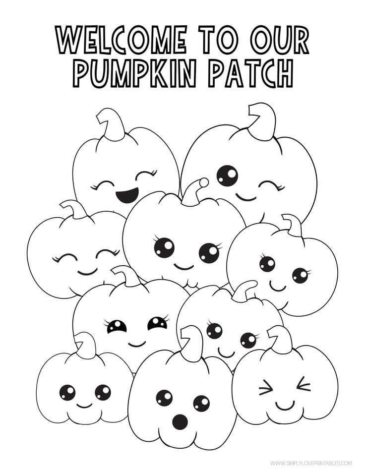 Pumpkin Patch Coloring Pages Printable 19