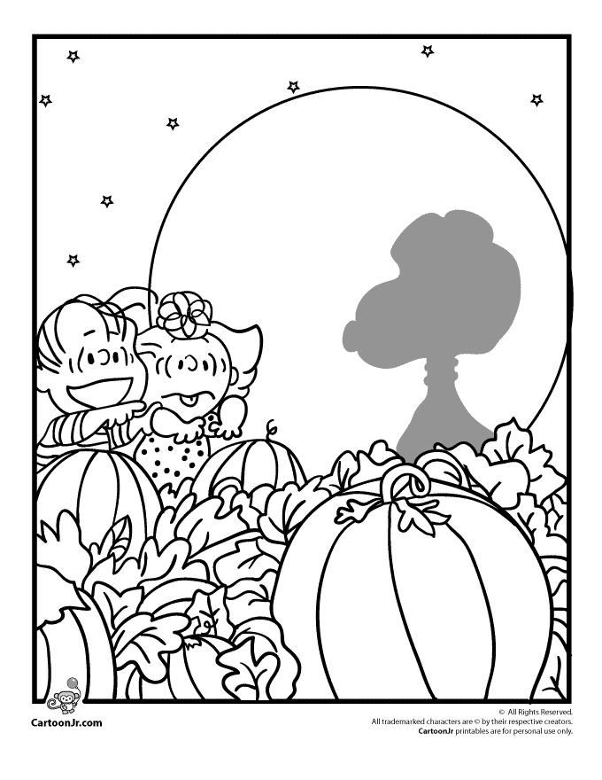 Pumpkin Patch Coloring Pages Printable 21