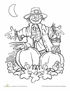 Pumpkin Patch Coloring Pages Printable 25