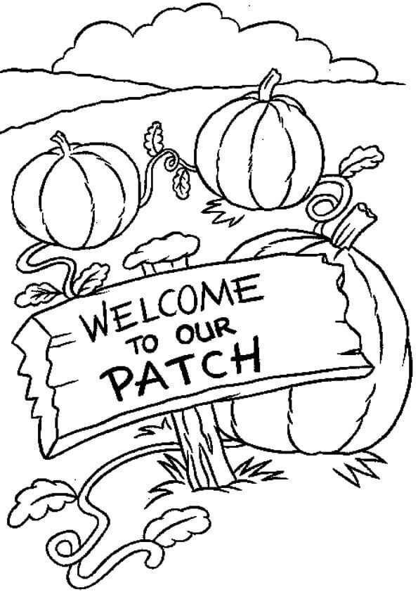 Pumpkin Patch Coloring Pages Printable 26