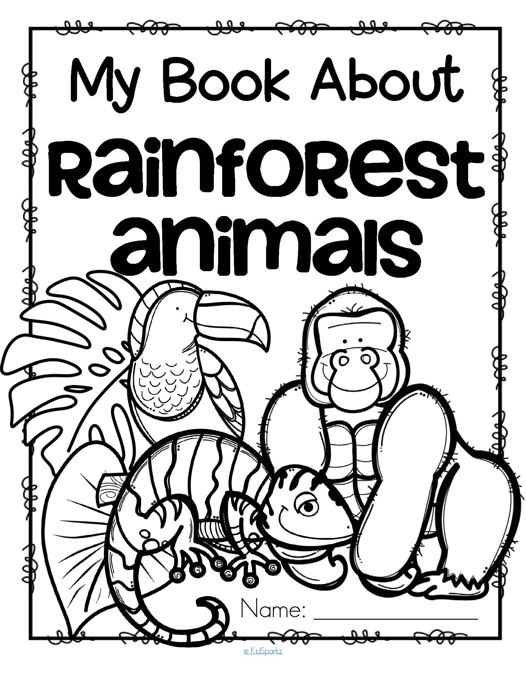 Woodland Forest Animals Coloring Pages Printable 16