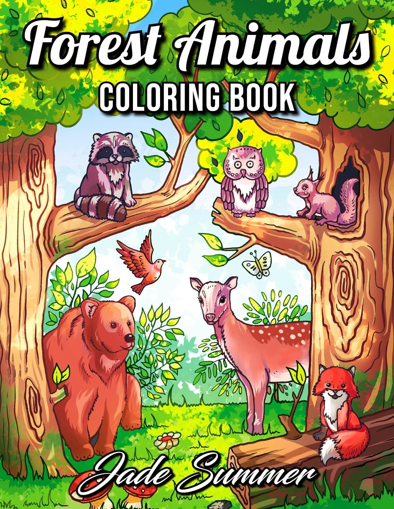 Woodland Forest Animals Coloring Pages Printable 31