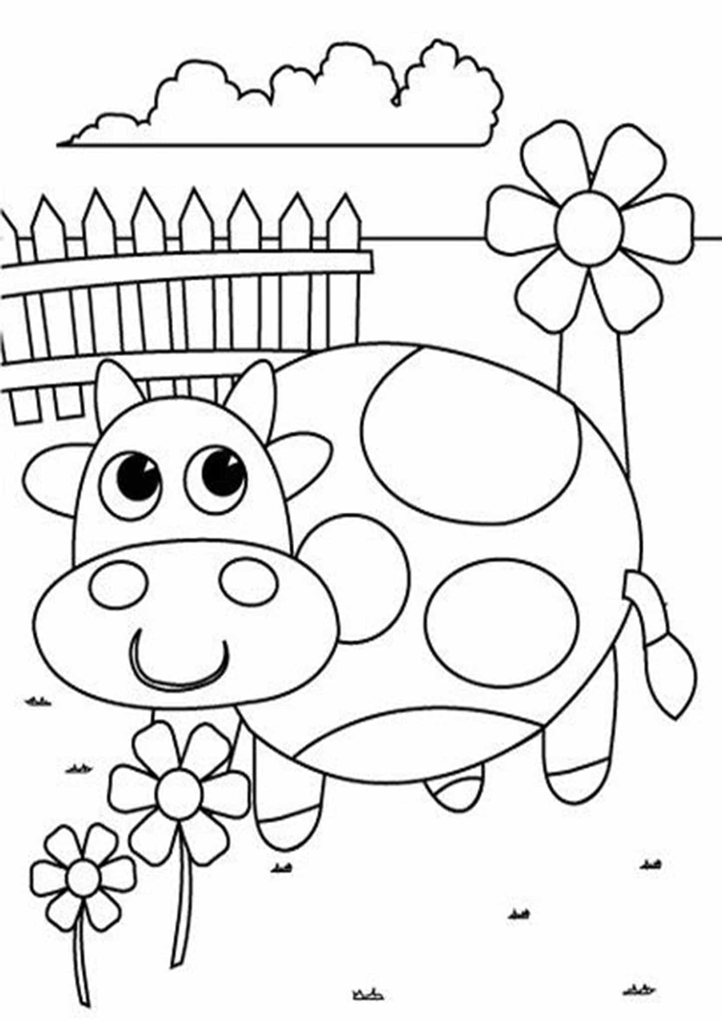 30 Cute and Easy Coloring Pages Printable 17