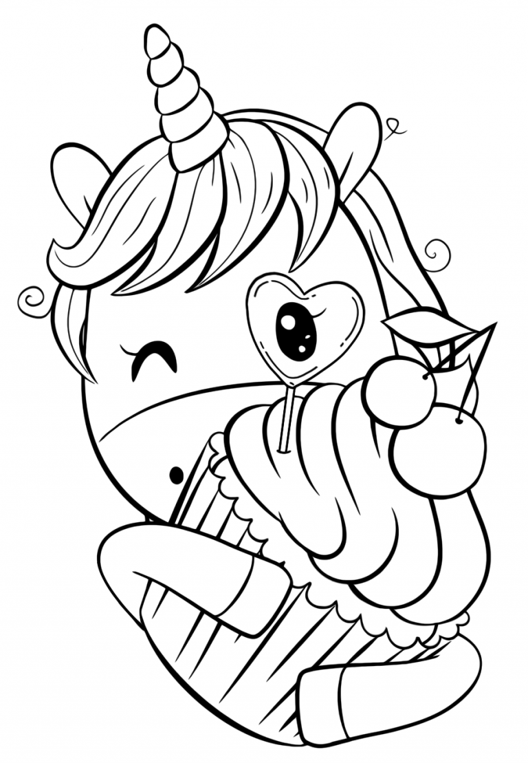 30 Cute and Easy Coloring Pages Printable 19