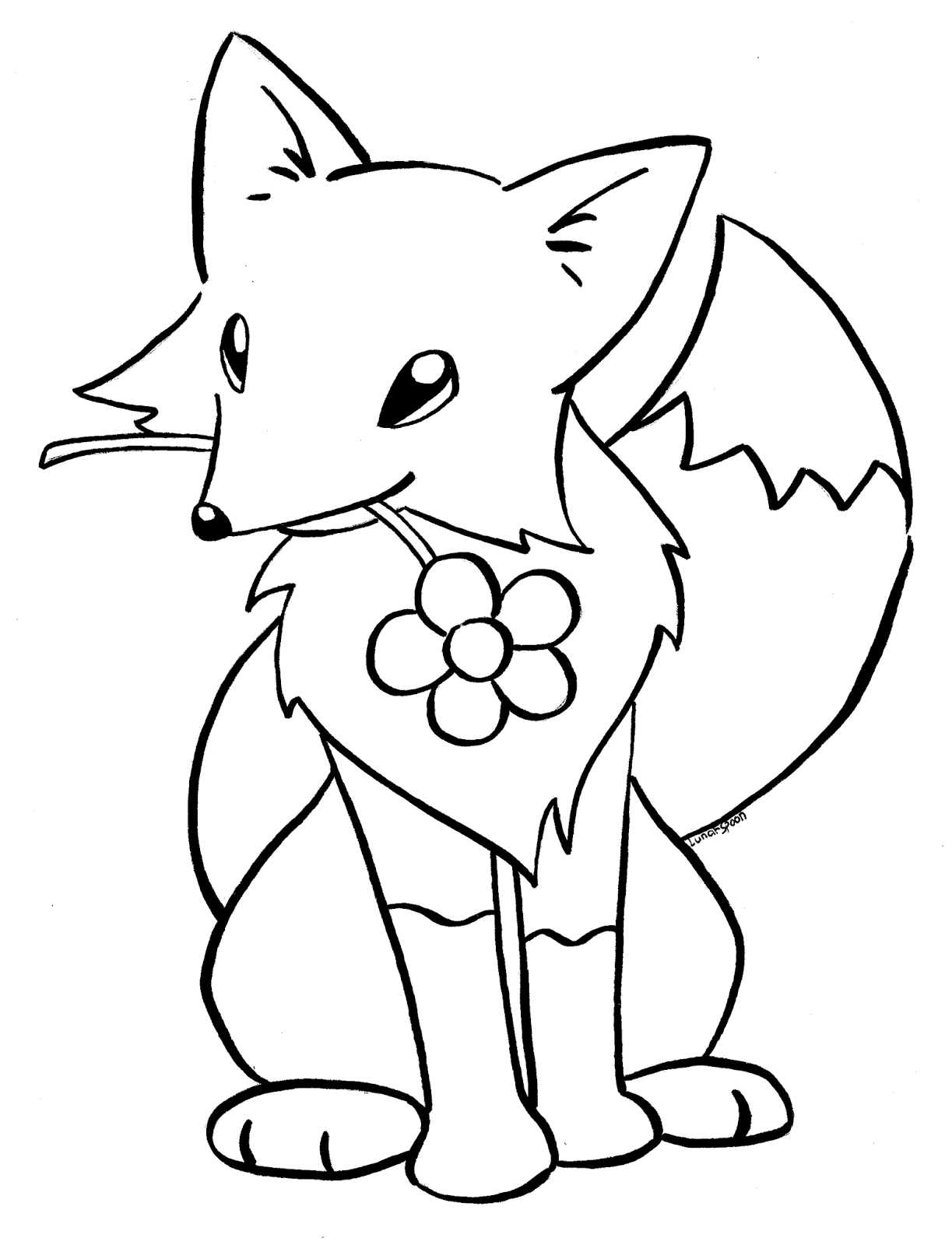 30 Cute and Easy Coloring Pages Printable 29