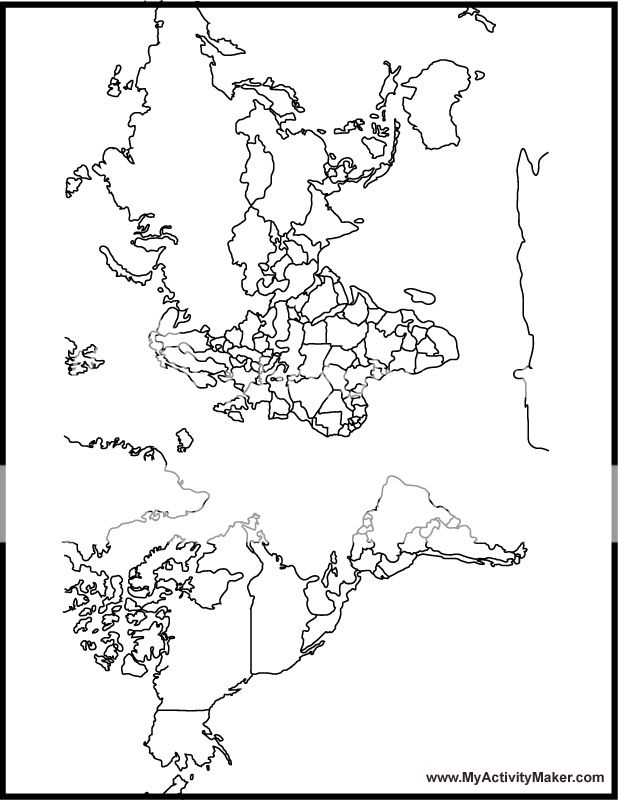 30 Educational Maps Coloring Pages Printable 23