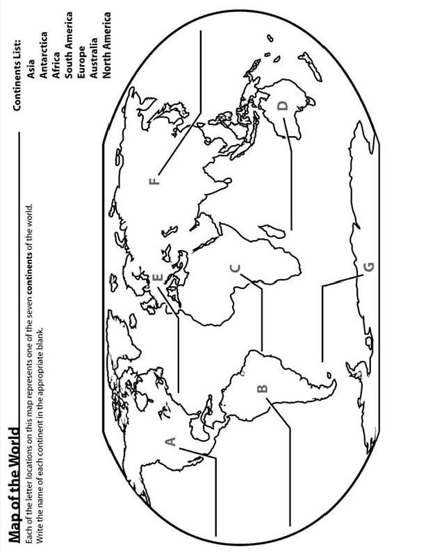 30 Educational Maps Coloring Pages Printable 30