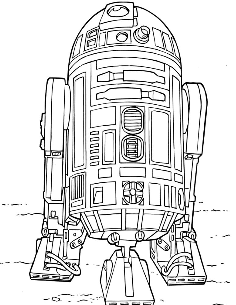 30 Futuristic Robots Coloring Pages Printable 12