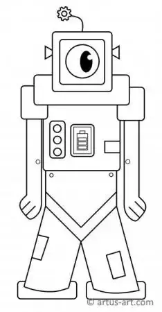 30 Futuristic Robots Coloring Pages Printable 17