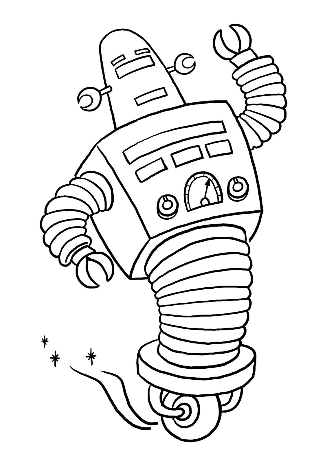 30 Futuristic Robots Coloring Pages Printable 20