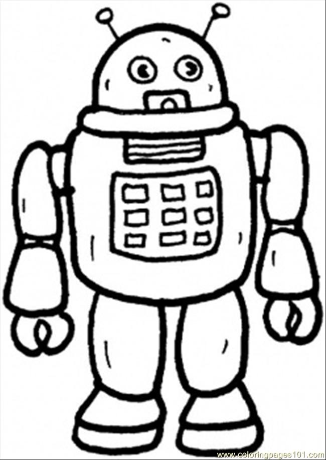 30 Futuristic Robots Coloring Pages Printable 30