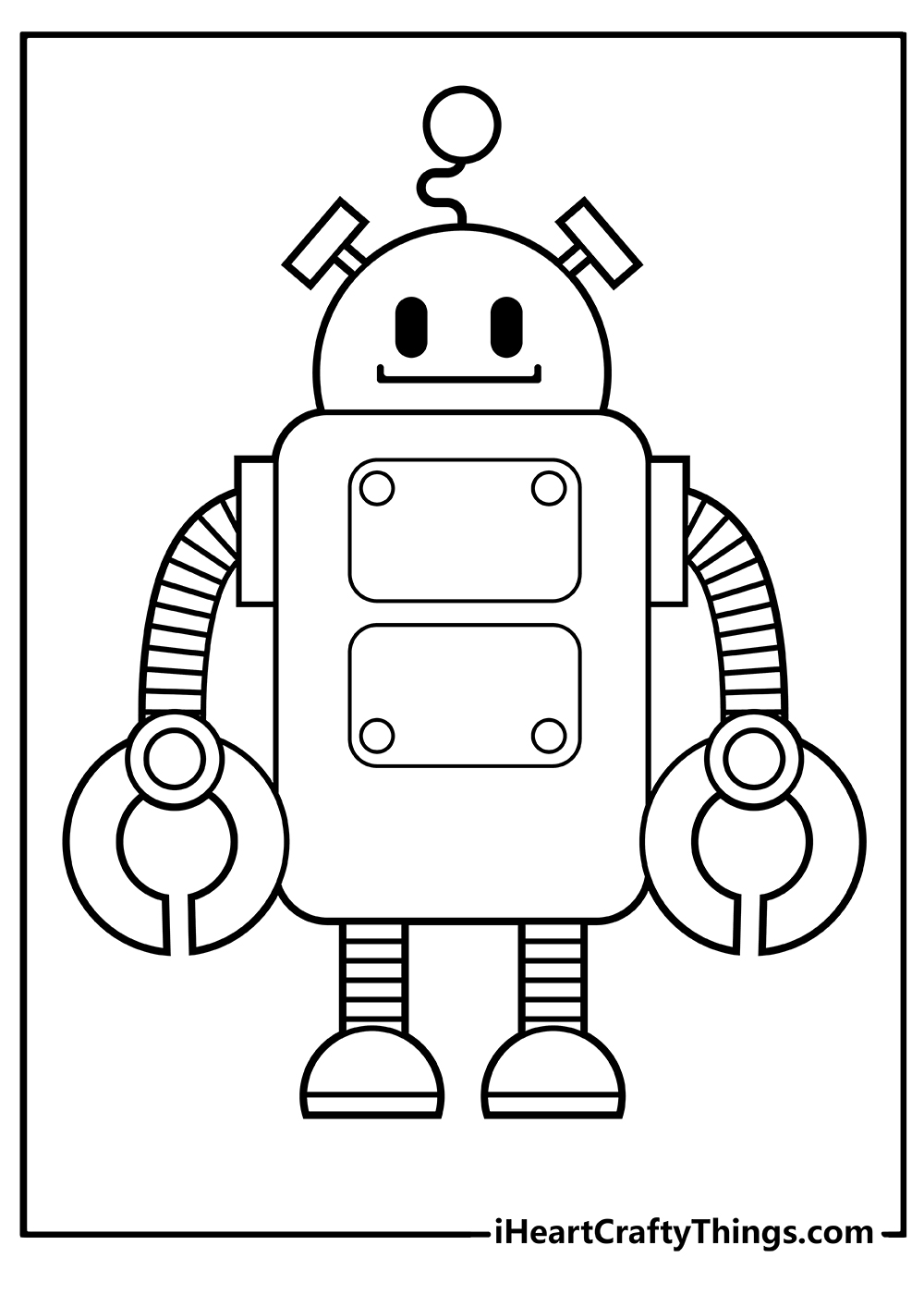 30 Futuristic Robots Coloring Pages Printable 4