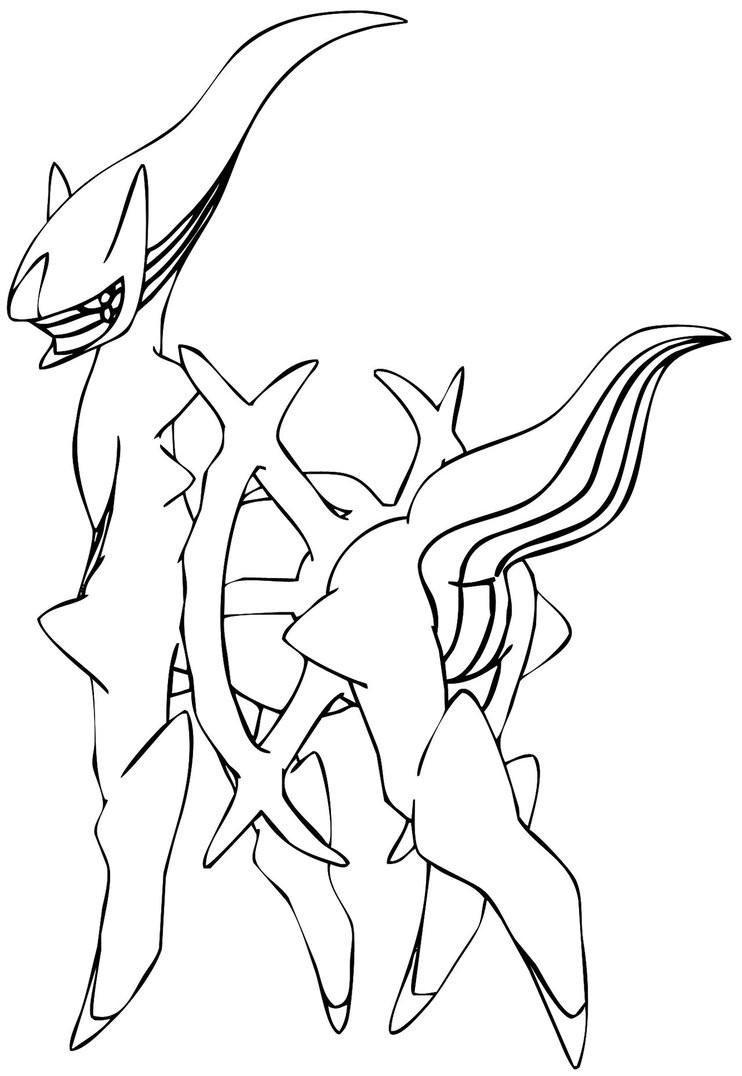 30 Legendary Pokemon Coloring Pages Printable 14