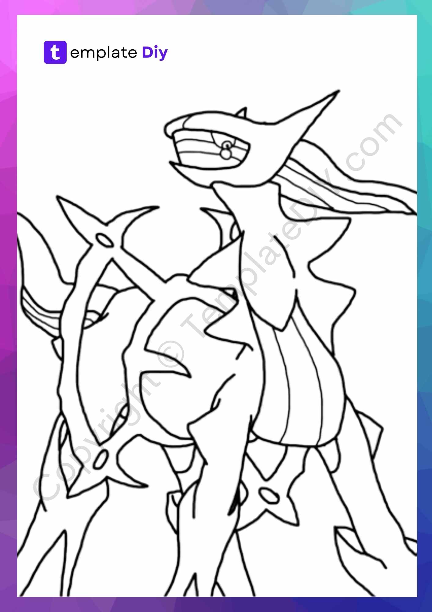 30 Legendary Pokemon Coloring Pages Printable 20