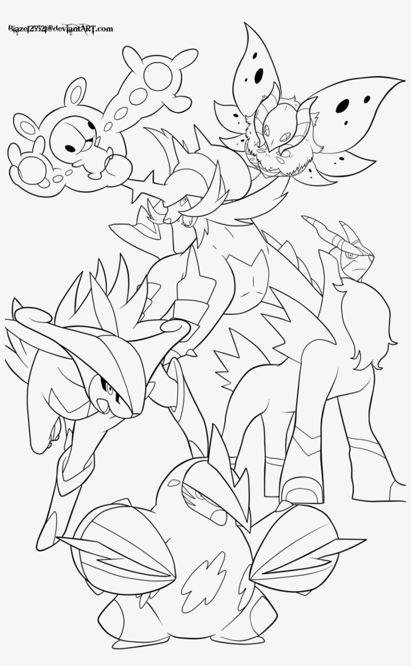 30 Legendary Pokemon Coloring Pages Printable 7