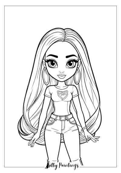 30 Sweet Baddie Coloring Pages Printable 6