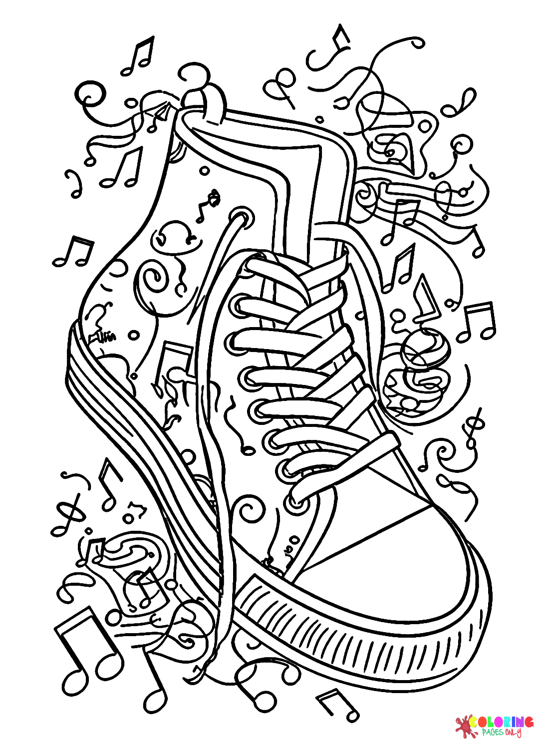 30 Trendy Nike Sneaker Coloring Pages Printable 11