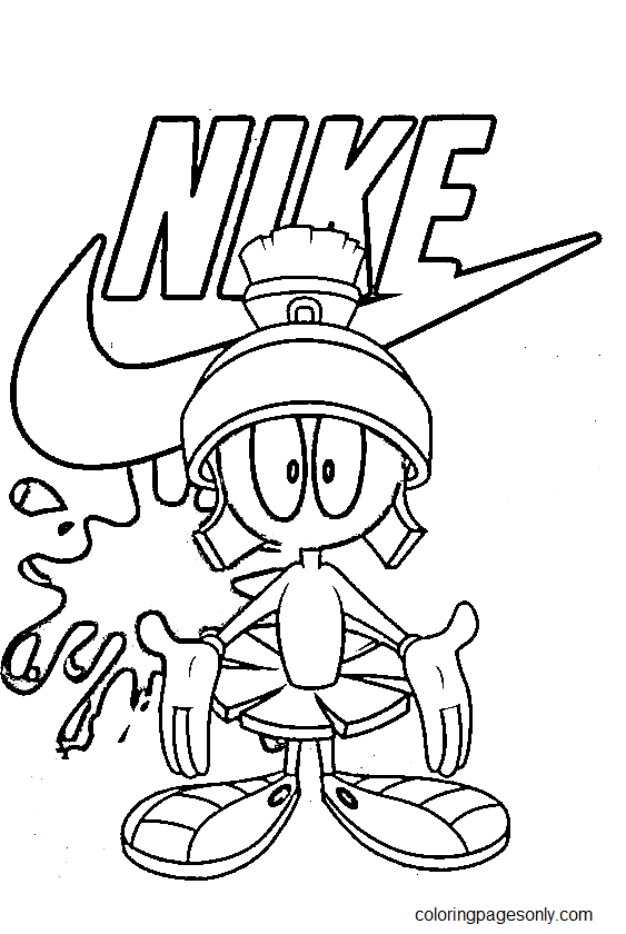 30 Trendy Nike Sneaker Coloring Pages Printable 13