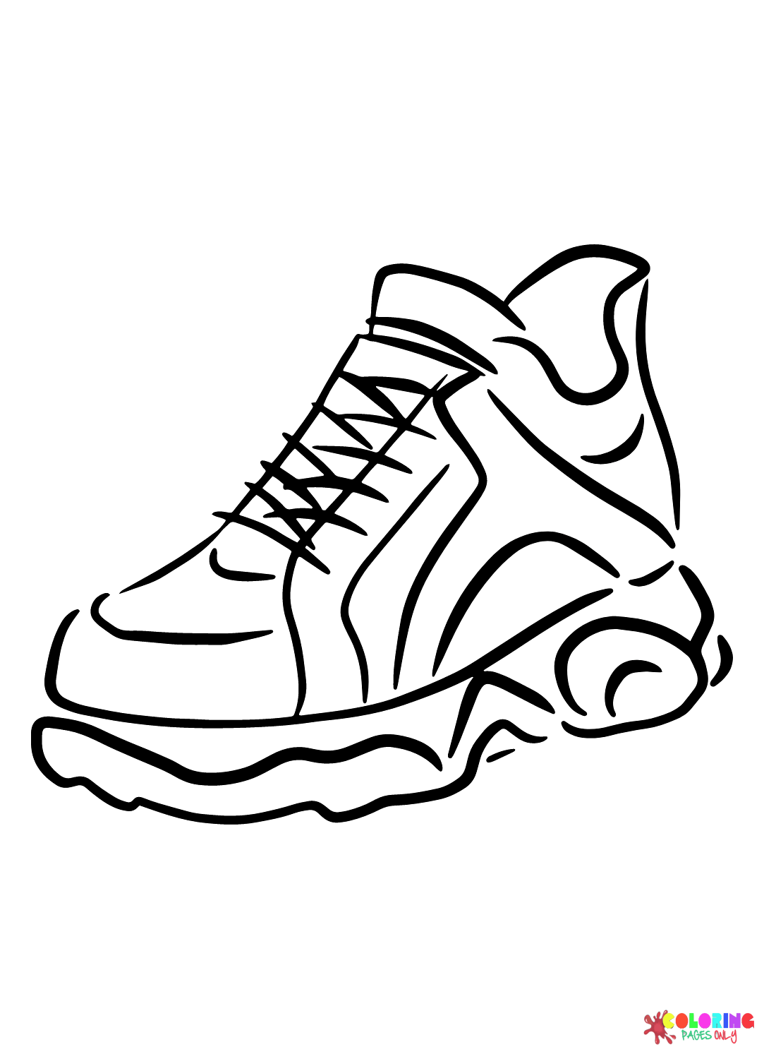 30 Trendy Nike Sneaker Coloring Pages Printable 16