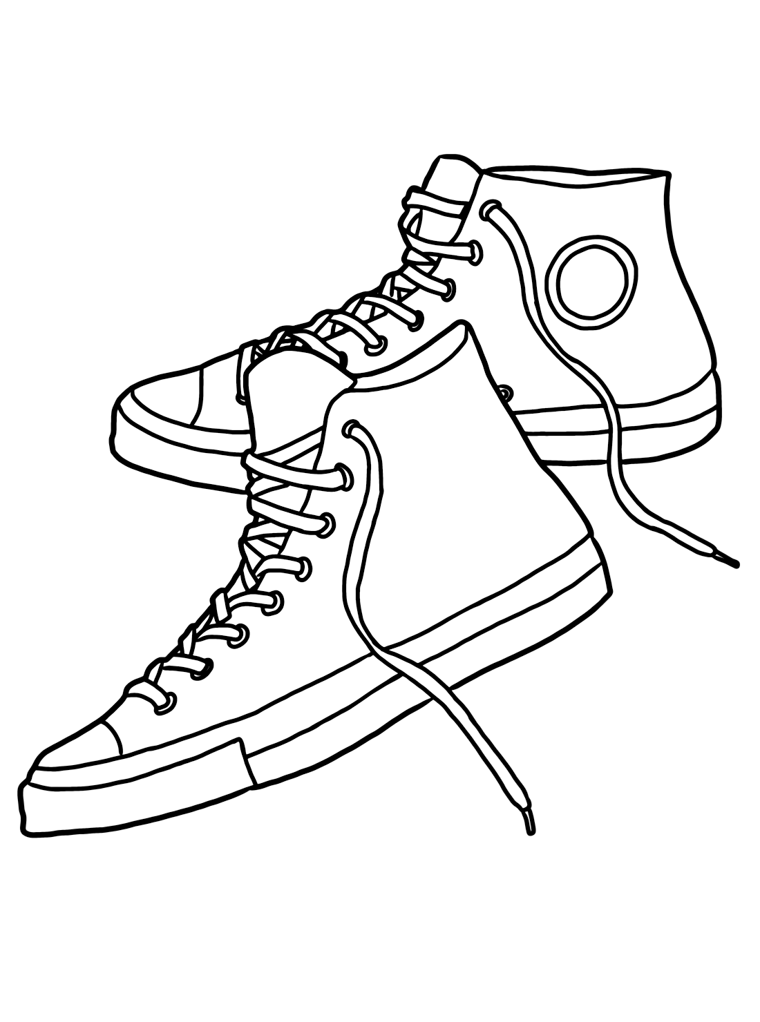 30 Trendy Nike Sneaker Coloring Pages Printable 22