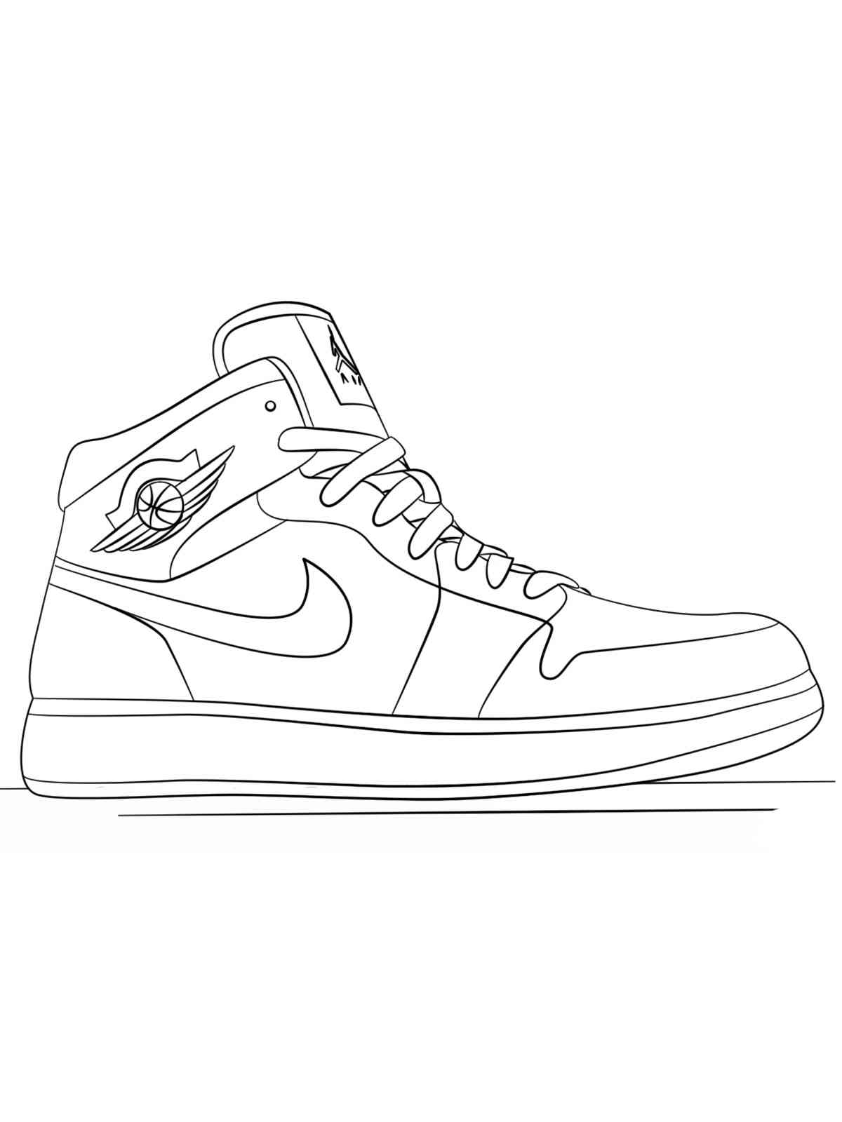 30 Trendy Nike Sneaker Coloring Pages Printable 24