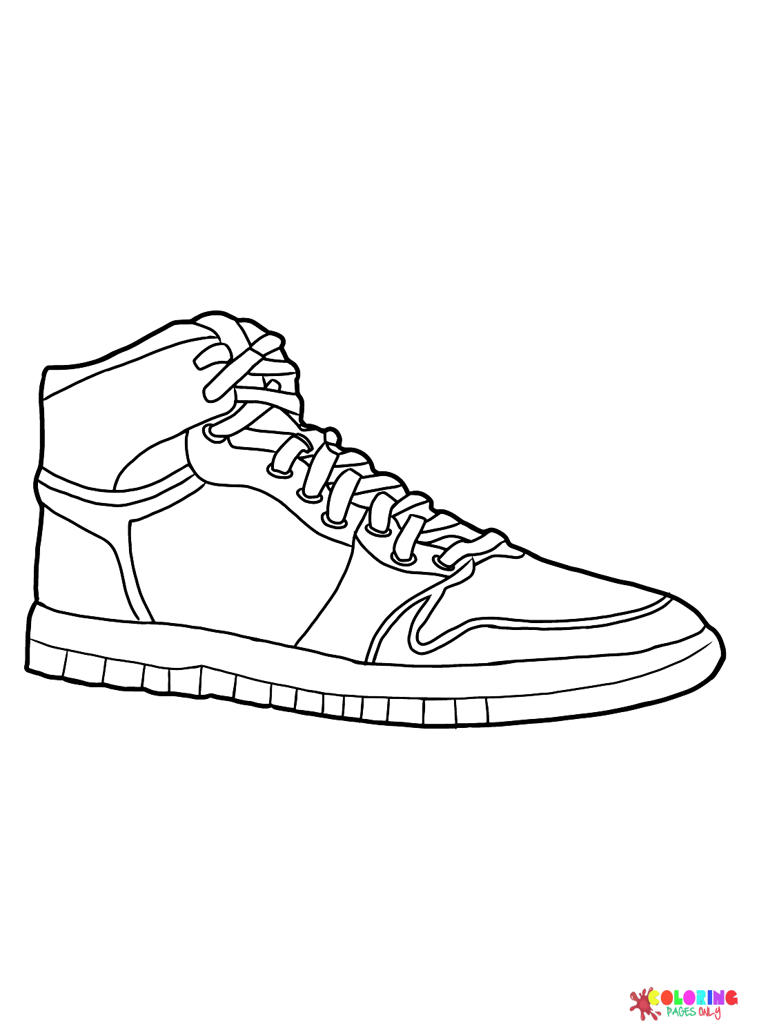 30 Trendy Nike Sneaker Coloring Pages Printable 29