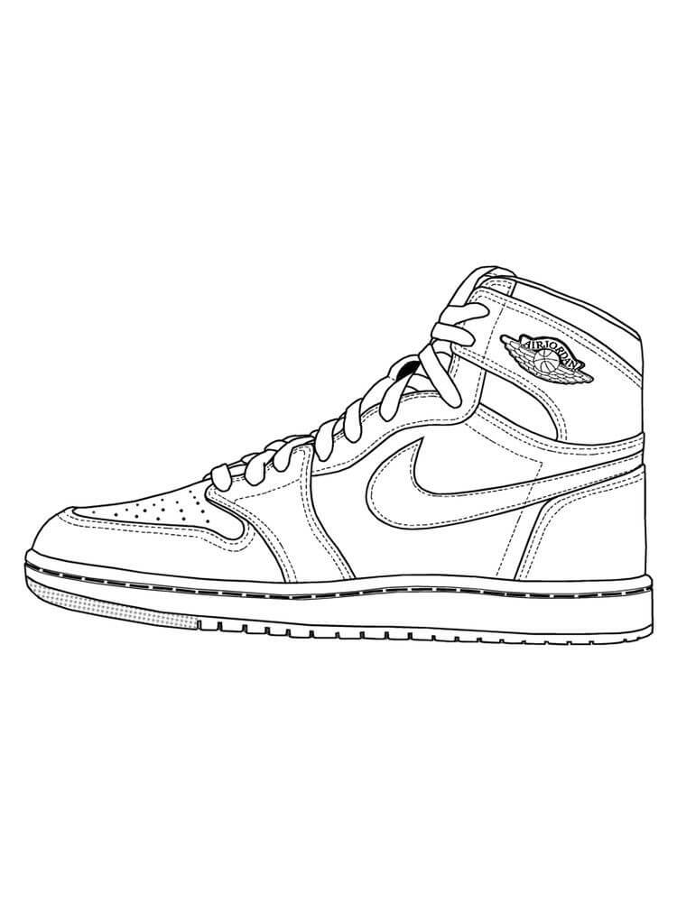 30 Trendy Nike Sneaker Coloring Pages Printable 30