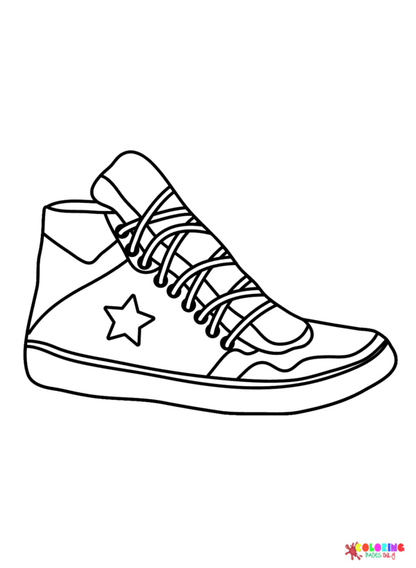 30 Trendy Nike Sneaker Coloring Pages Printable 31