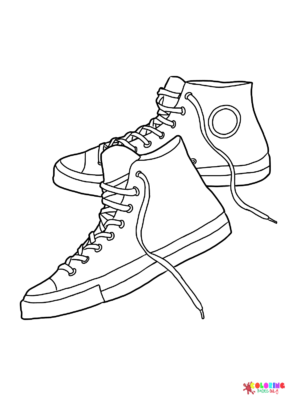 30 Trendy Nike Sneaker Coloring Pages Printable 34