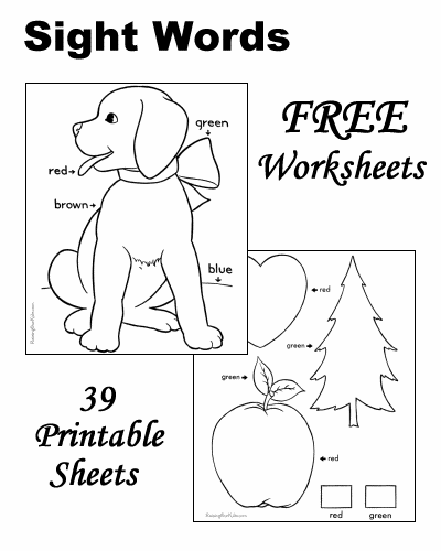 31 Christmas Coloring Pages with Sight Words Printable 10