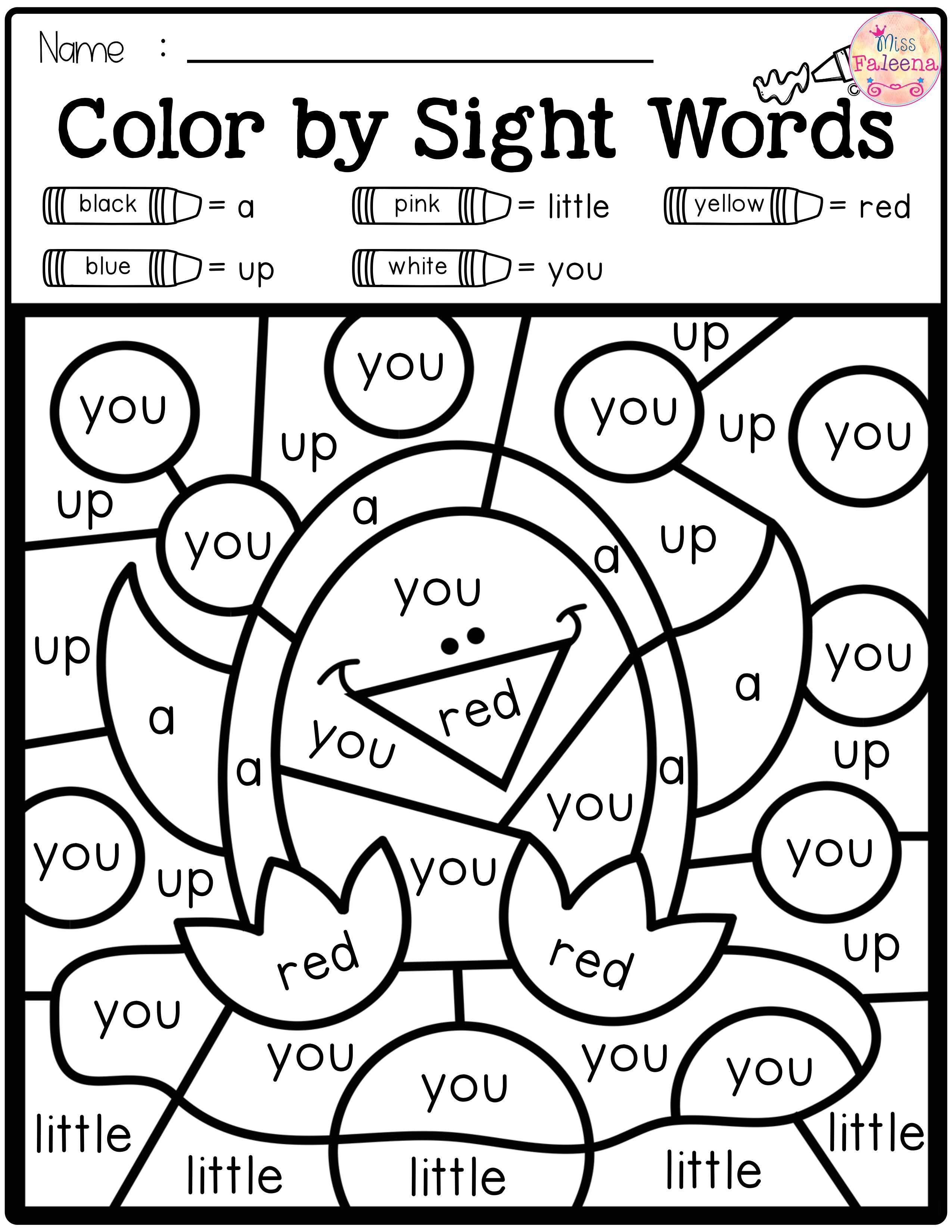 31 Christmas Coloring Pages with Sight Words Printable 17