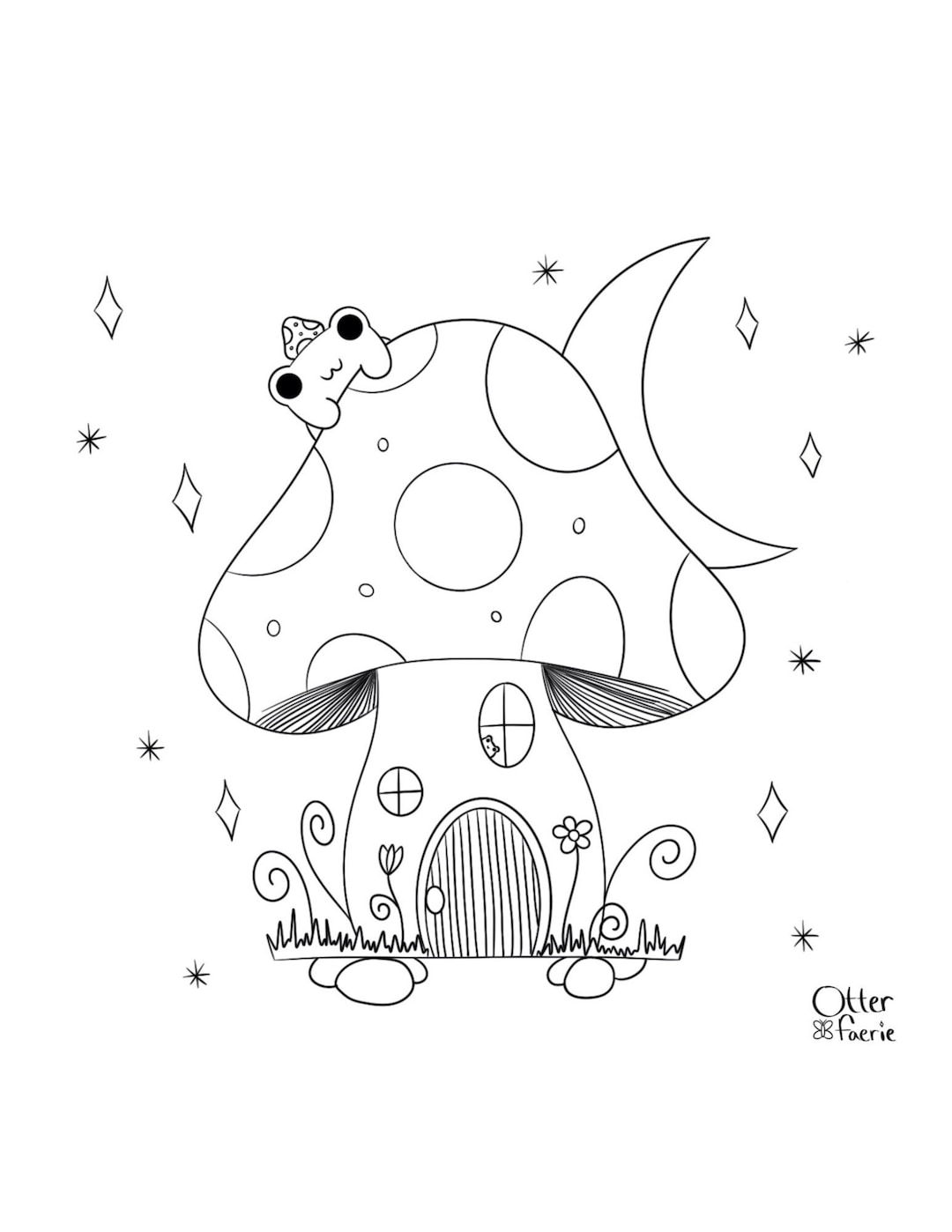 31 Cute Mushroom Frog Coloring Pages Printable 25