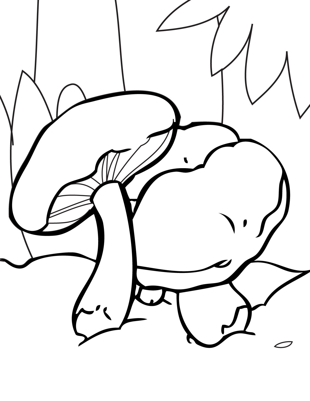 31 Cute Mushroom Frog Coloring Pages Printable 31