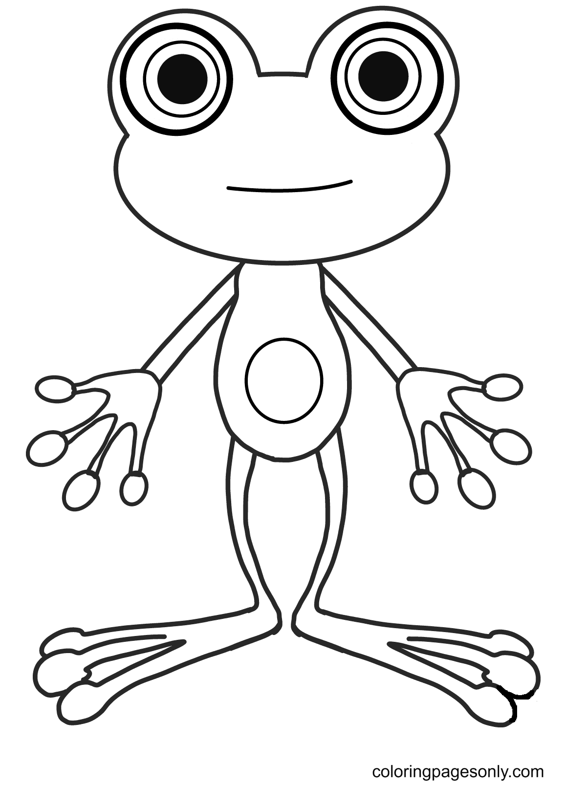 31 Cute Mushroom Frog Coloring Pages Printable 6