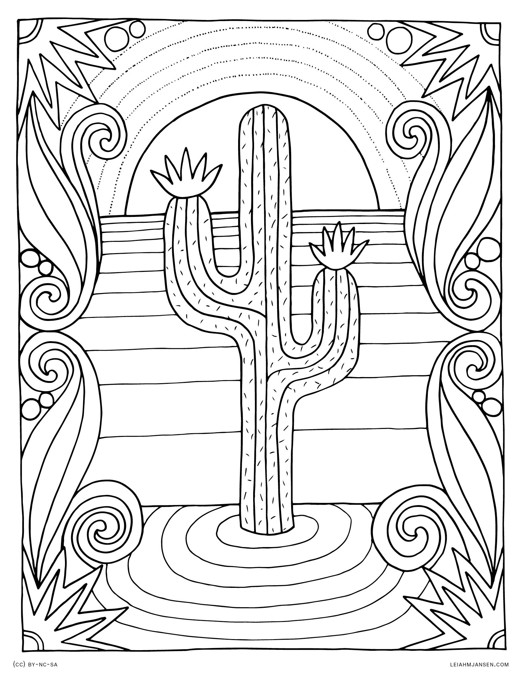 31 Desert Coloring Pages Printable 11