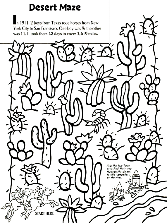 31 Desert Coloring Pages Printable 24