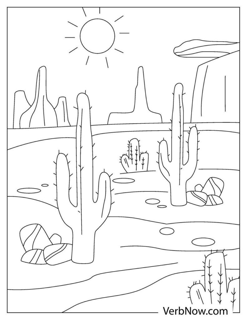 31 Desert Coloring Pages Printable 25