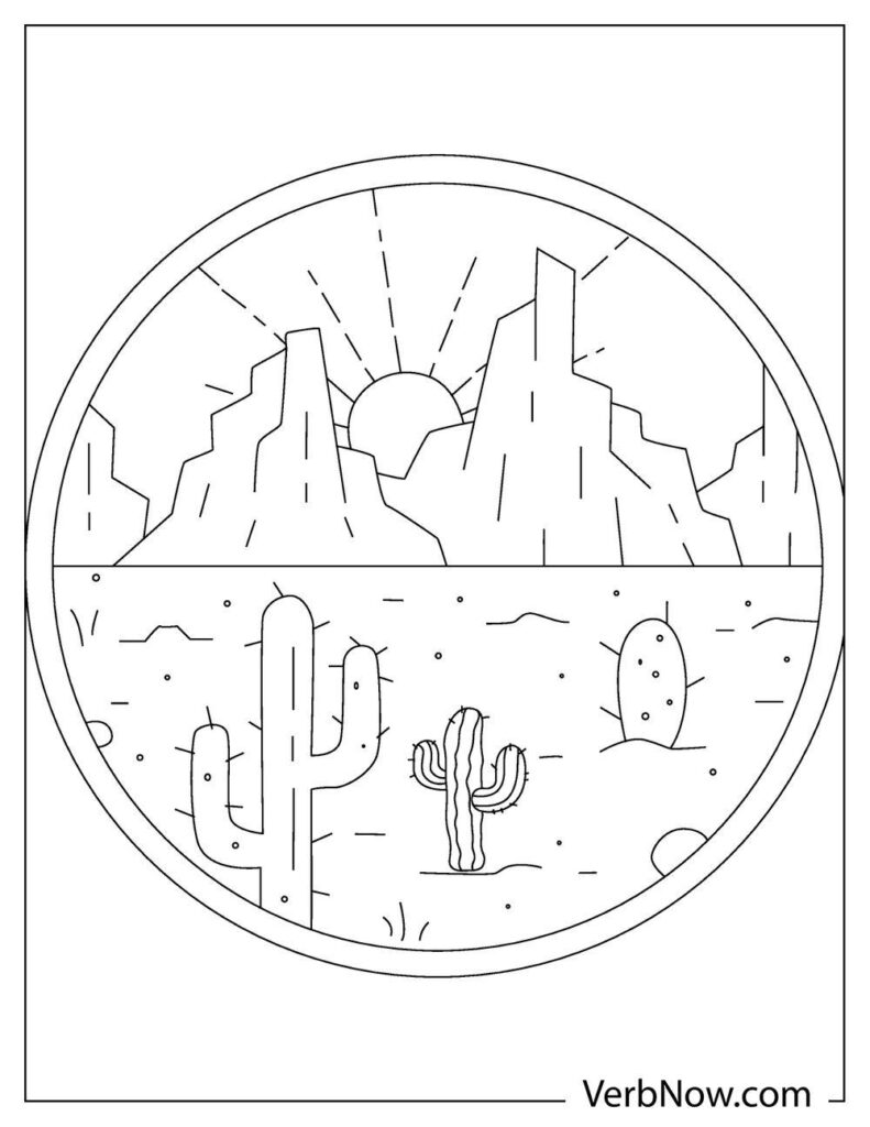 31 Desert Coloring Pages Printable 33