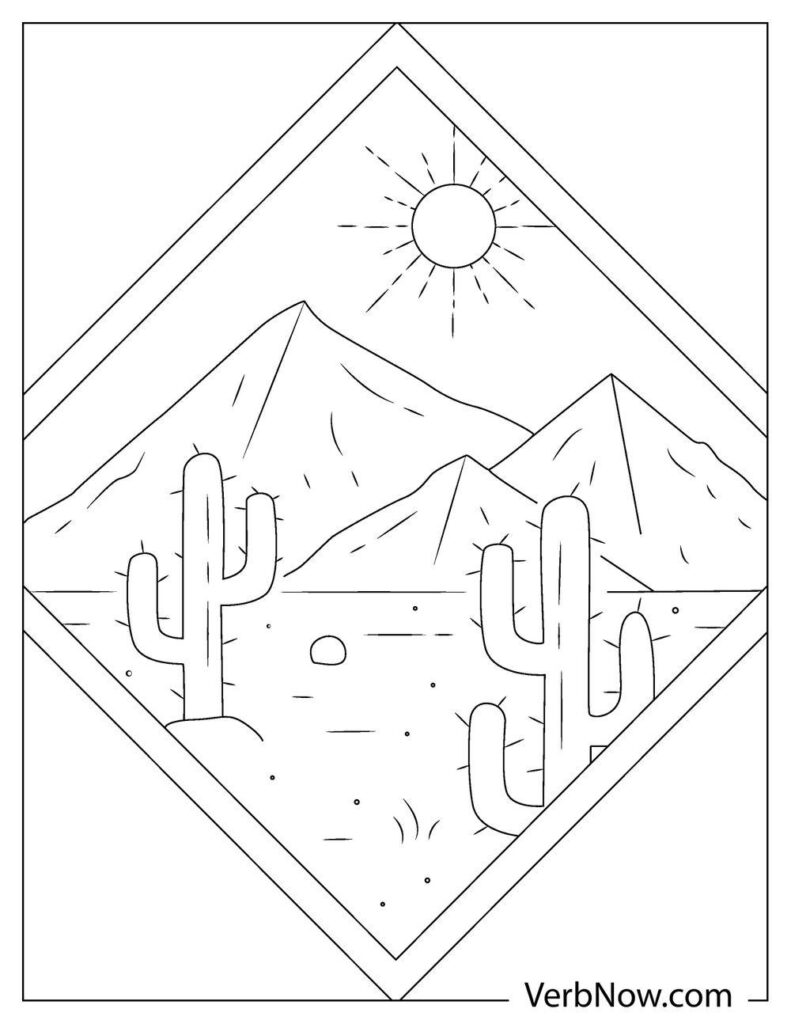 31 Desert Coloring Pages Printable 8