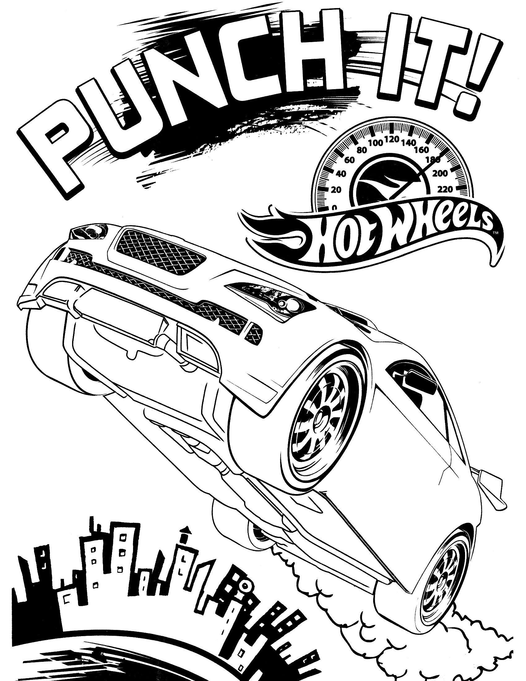 31 Dodge Challenger Hellcat Coloring Pages Printable 27