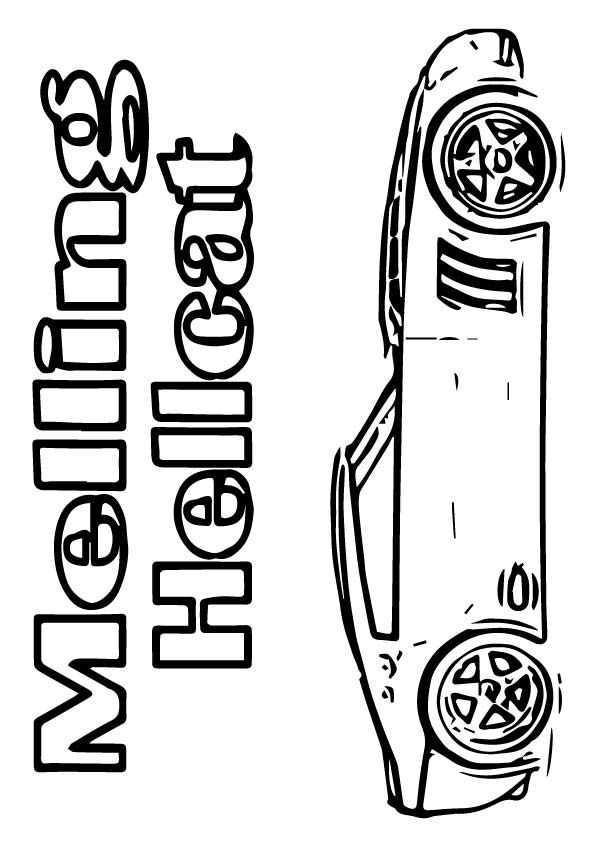 31 Dodge Challenger Hellcat Coloring Pages Printable 6